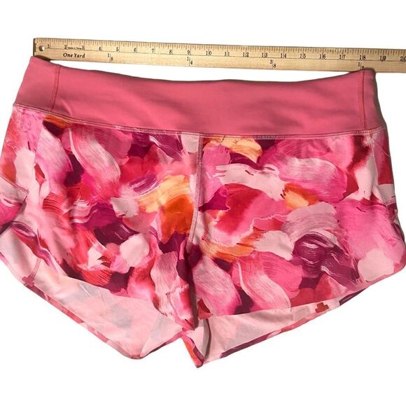 NWT Athleta Vibrant Pink Printed Run With It 3.5” Lined Short Size XL - Picture 13 of 14